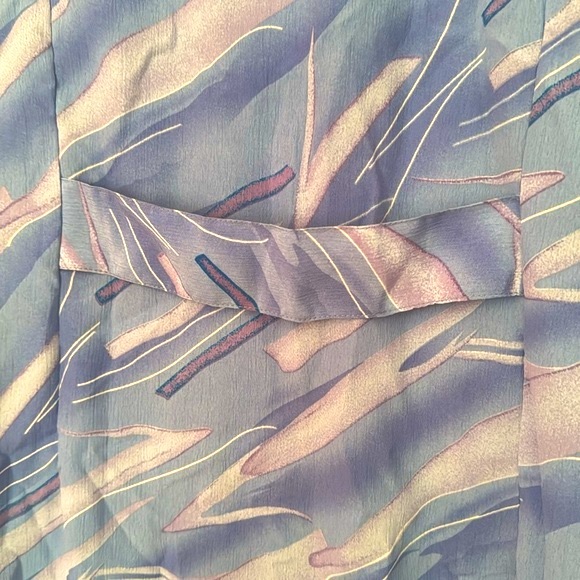 Lightweight Housecoat 2x In Extenso buttons pockets Granny Robe Coverup XXL Blue - Picture 10 of 10